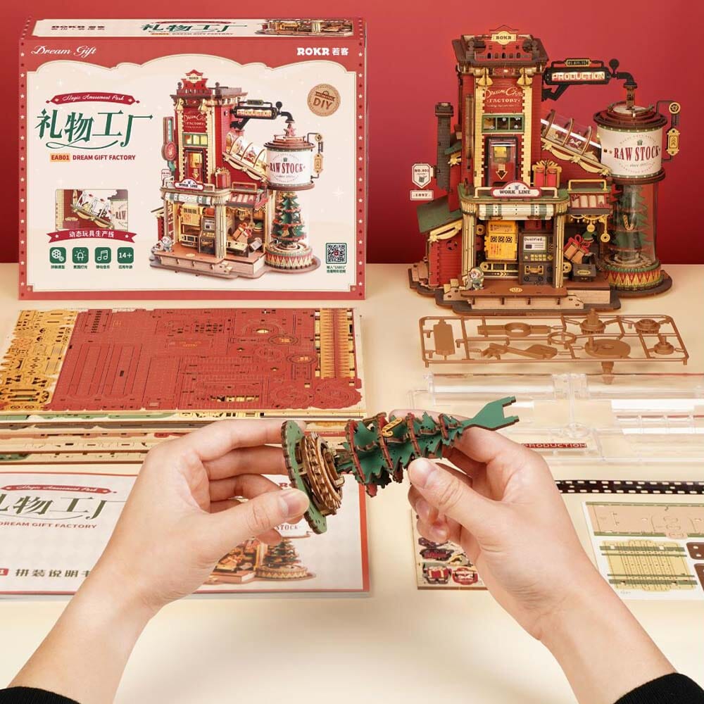 3D Wooden & Metal Puzzle Kit for Adults – DIY Assembly Gift Toy(10016)
