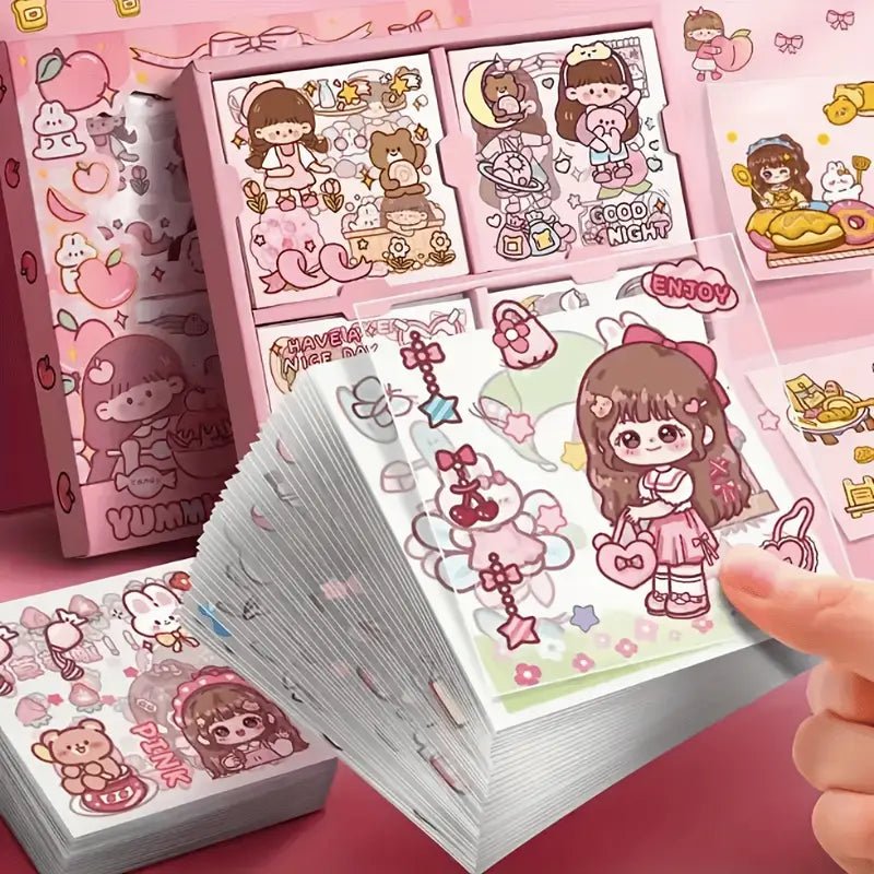 100pcs Guka Sticker Dream-Girl Set (2002) - Cute and Dreamy Stickers for Crafting and Decorating