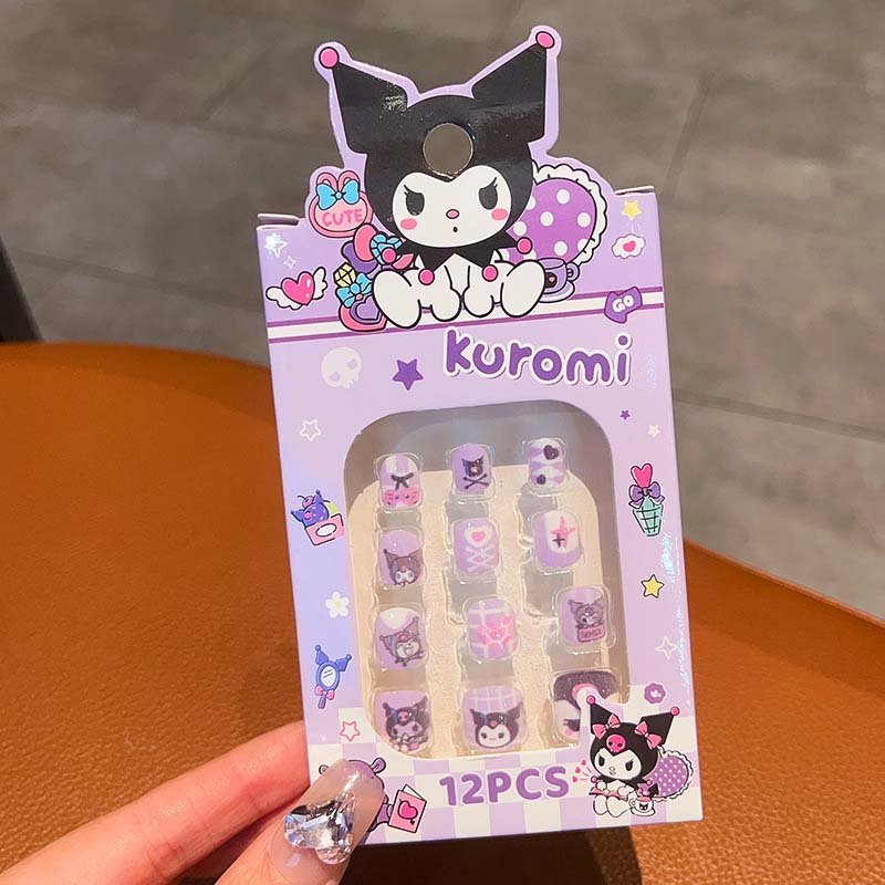 Sanrio Kids Press-On Nails (9008) - Perfect for Creating Cute and Fun Nail Designs for Girls