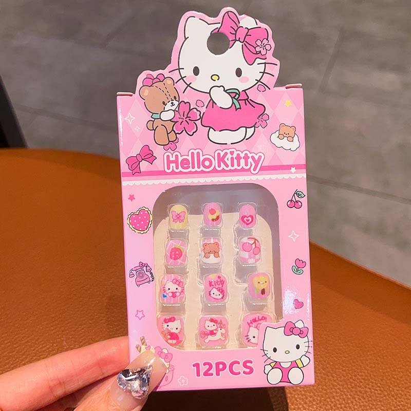Sanrio Nail Art Kit for Kids (9008) - Fun Press-On Nails for Little Girls with Cute Characters