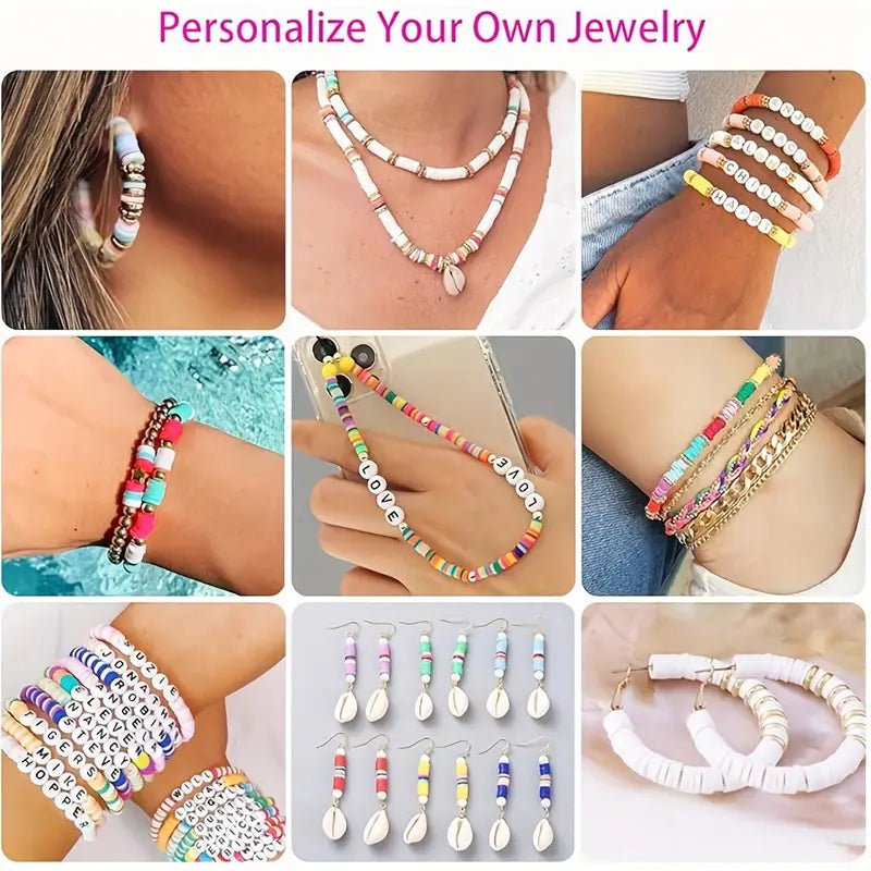 132pcs Color Clay Bead Bracelet Making Set (5001) - Fun and Creative Beading Kit for Bracelet Lovers 132pcs Color Clay Bead Bracelet Making Set (5001) - Colorful Clay Beads for Custom Bracelets
