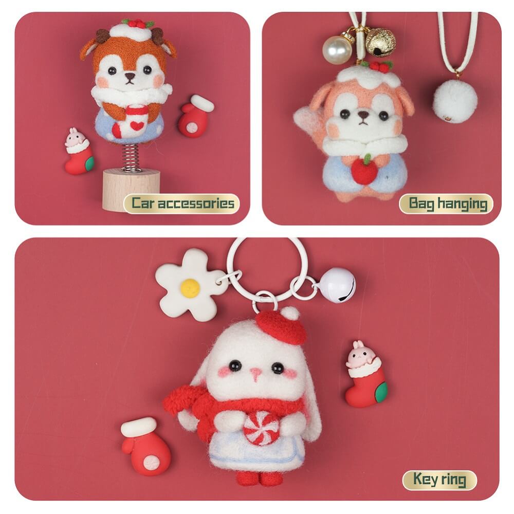 Snow White Wool Poke Kit for making a unique, custom Snow White doll Snow White Wool Poke Kit for crafting a Snow White figure with detailed wool work