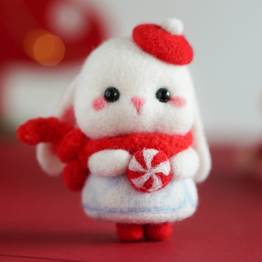 Snow White Wool Poke Kit for Disney-inspired craft projects and DIY Snow White dolls Snow White Wool Poke Kit for creating a custom Snow White plush doll with easy felting steps
