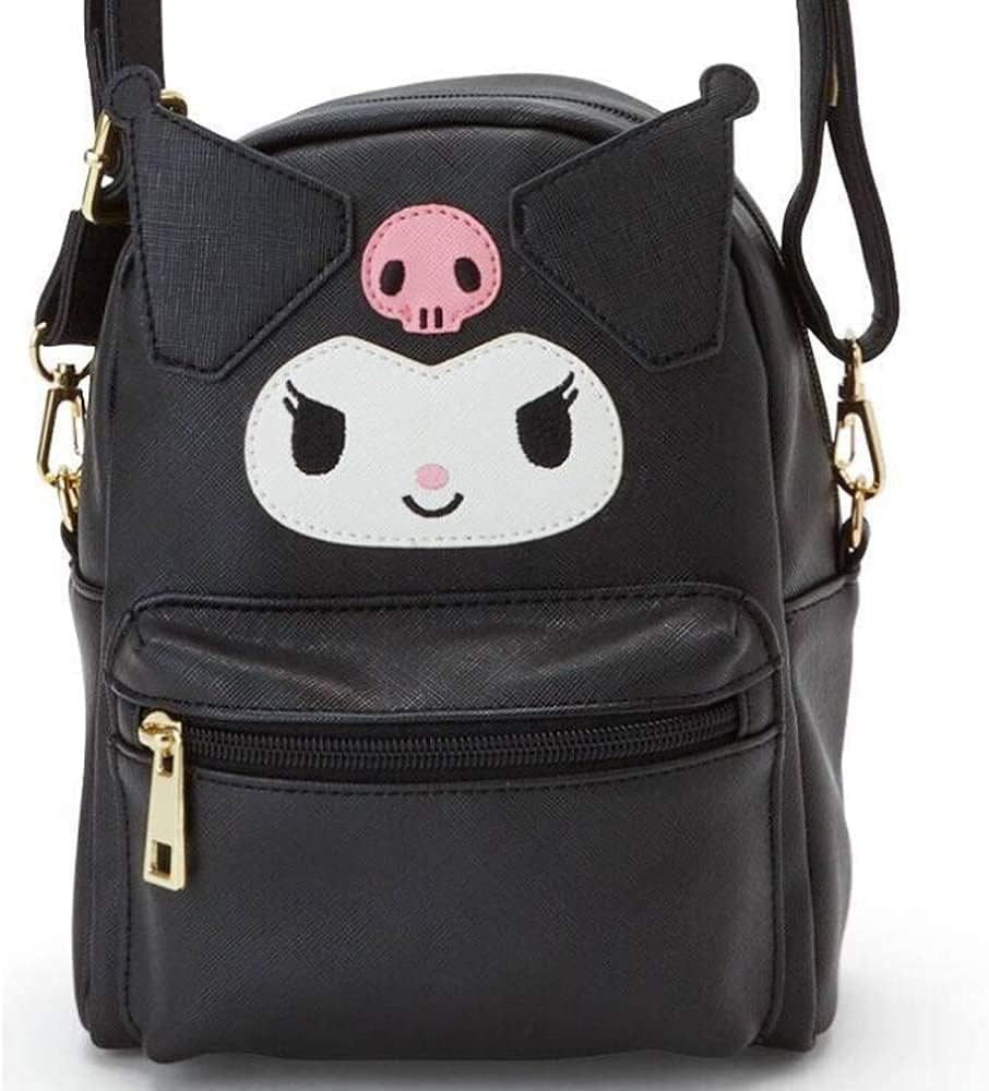 Sanrio Kuromi Shoulder Bag – Comfortable and Stylish PU Leather Crossbody Bag Sanrio Kuromi Shoulder Bag – Soft PU Leather Messenger Bag for Everyday Essentials
