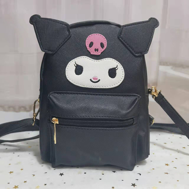 Sanrio Kuromi Shoulder Bag – Cute Kuromi Messenger Bag for Collectors Sanrio Kuromi Shoulder Bag – PU Leather Kuromi Design Bag for Sanrio Lovers
