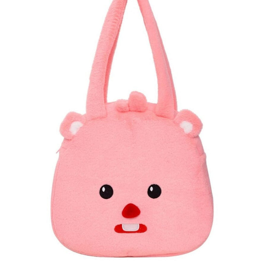 Loopy little beaver cartoon backpack for kids Cute beaver character school bag for girls