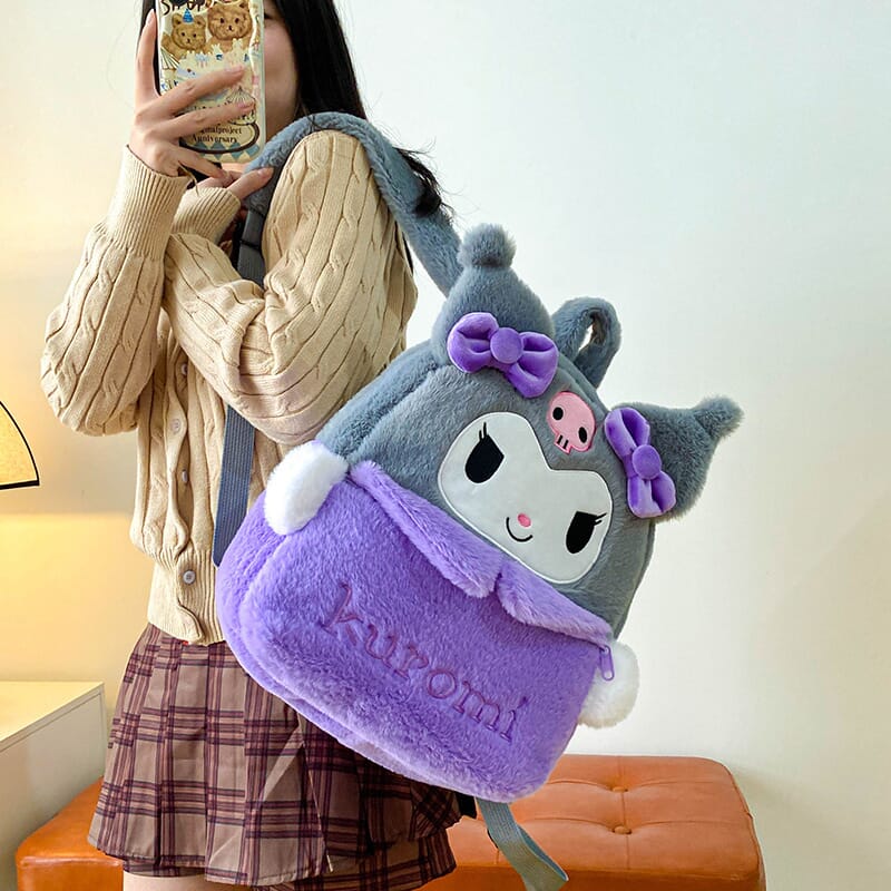 Cinnamoroll and Hello Kitty printed Sanrio cartoon backpack