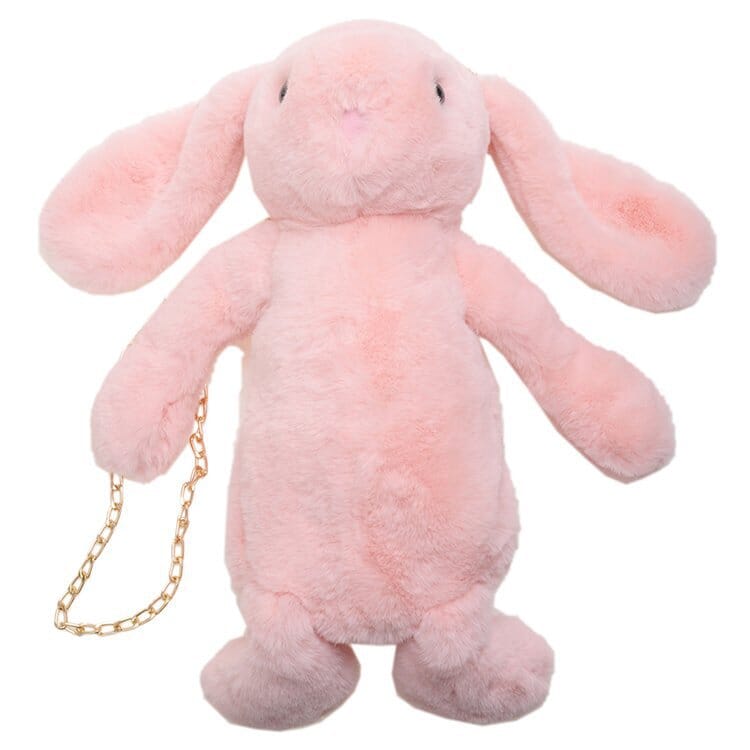 Dead Rabbit Rex rabbit plush crossbody bag, unique and quirky accessory for fashion lovers