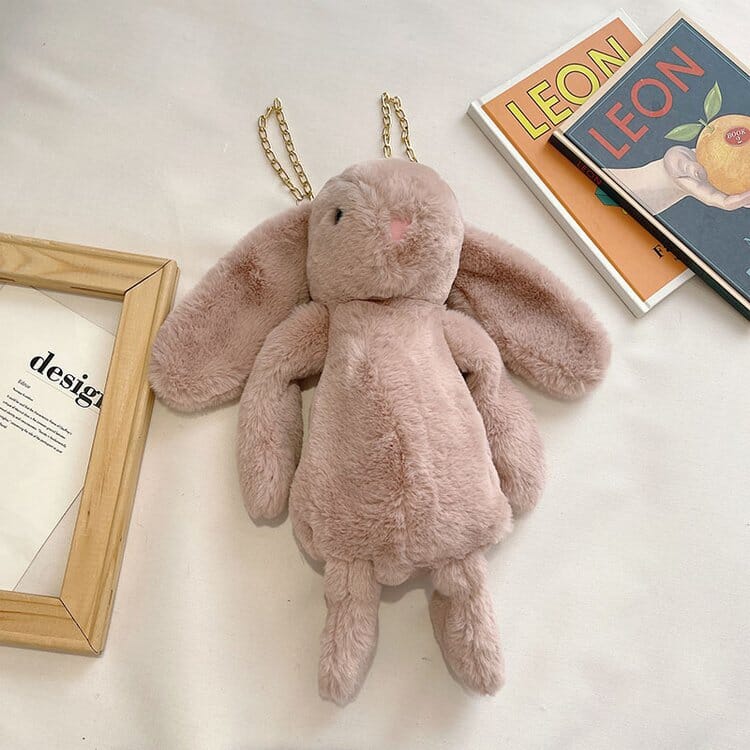 Dead rabbit plush crossbody bag, Rex rabbit style for a fun and fashionable look