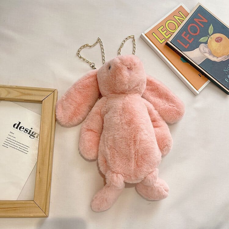 Dead rabbit Rex rabbit plush bag, quirky and stylish crossbody for animal lovers