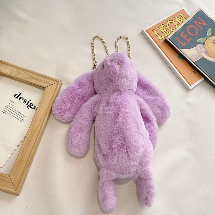 Dead rabbit plush crossbody bag, Rex rabbit style for a fun and fashionable look