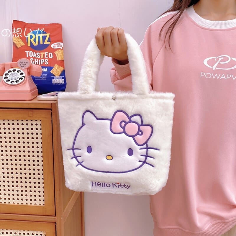Kuromi and Cinnamoroll Sanrio shoulder bag, playful design for everyday use