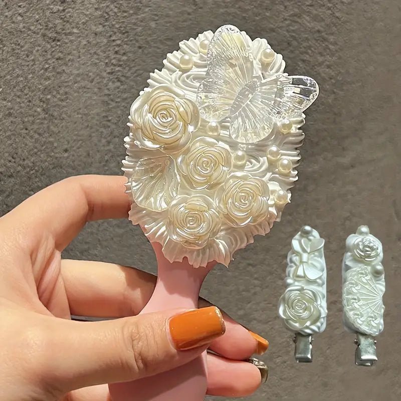 17pcs Cream Glue Comb & Hairpin (1007) - Versatile Hair Styling Kit for Beautiful Hairdos 17pcs Cream Glue Comb & Hairpin (1007) - High-Quality Comb and Hairpins for Perfect Hairstyling 17pcs Cream Glue Comb & Hairpin (1007) - Complete Hair Styling Set