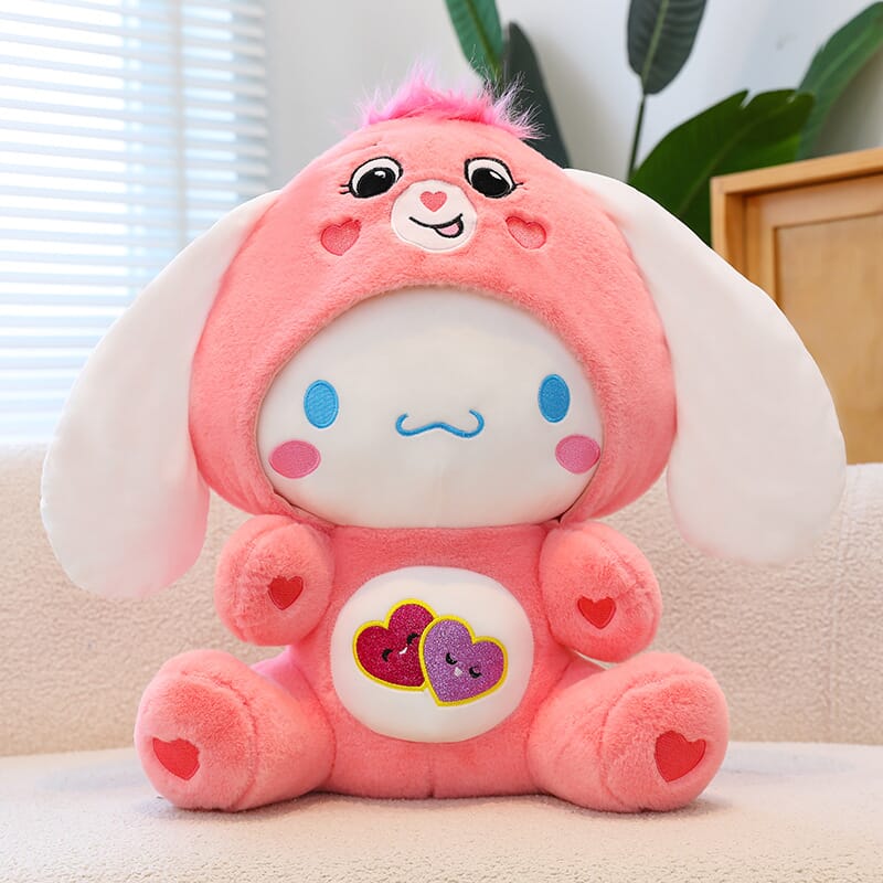 Sanrio KT Cat cool penguin rainbow bear plush toy, soft and colorful stuffed animal