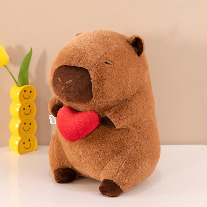 Adorable capybara plush toy, soft and cuddly stuffed animal for kids
