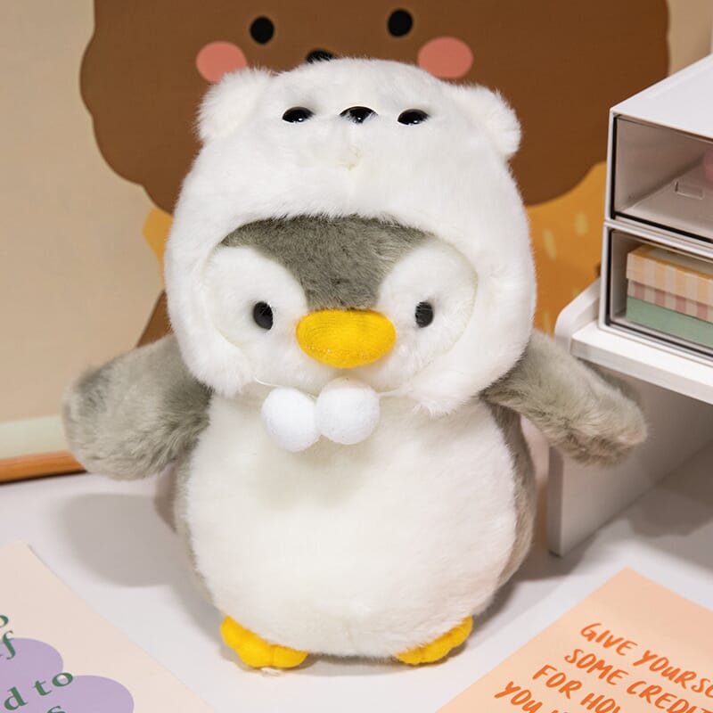 Dressing-up penguin plush toy, educational and fun toy for children