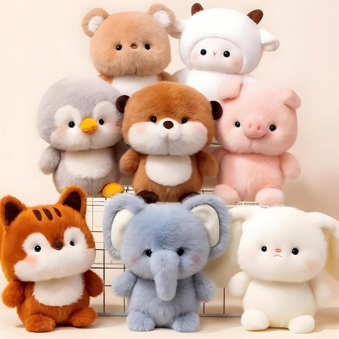 Cute small animal plush doll, soft and cuddly stuffed toy Small animal plush doll, adorable and colorful stuffed animal