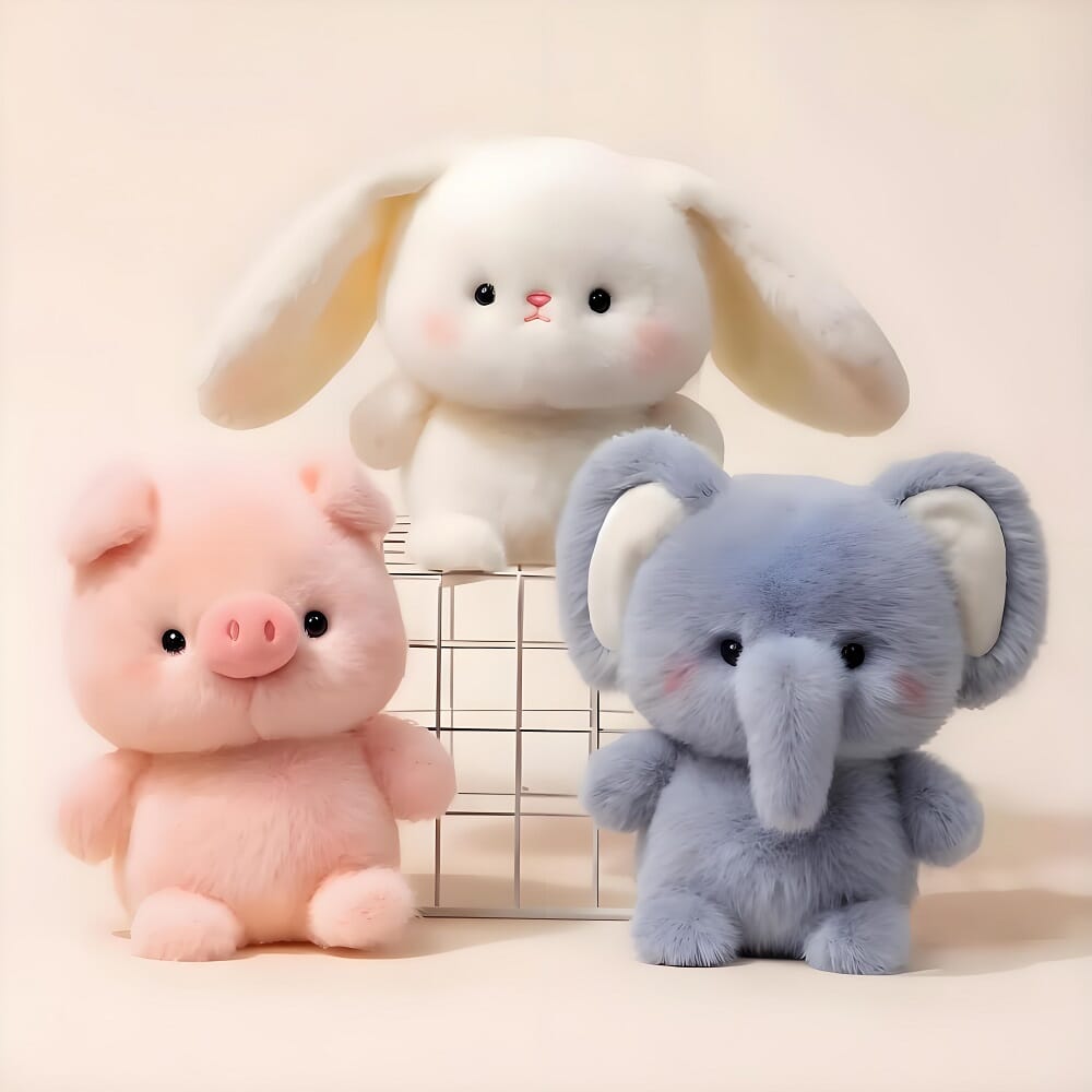 Adorable small animal plushie, perfect for cuddling and decoration Cute small animal plush toy, vibrant and fun stuffed animal