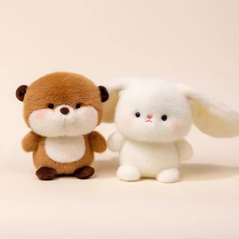 Small animal plush doll, cuddly stuffed toy for all ages Cute small animal plushie, charming and soft stuffed animal for kids