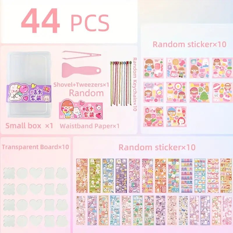 184pcs Gookka Guka Sticker Set (1001) - Stickers for Kids, Teachers, and Crafters 184pcs Gookka Guka Sticker Set (1001) - DIY Sticker Set for Scrapbooking, Journaling, and Craft Projects