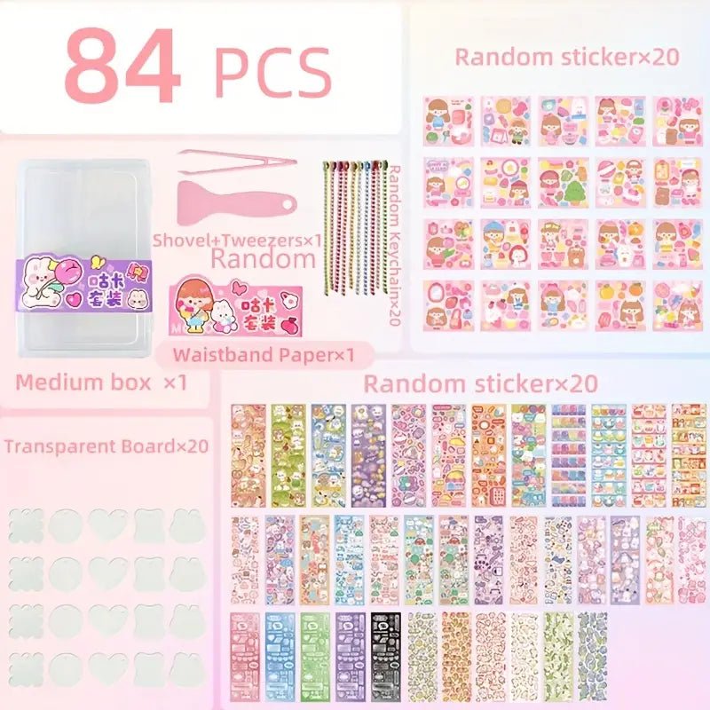 184pcs Gookka Guka Sticker Set (1001) - Large Sticker Collection for Crafting, DIY, and Scrapbooking 184pcs Gookka Guka Sticker Set (1001) - Versatile Stickers for Creative Projects and Decorations