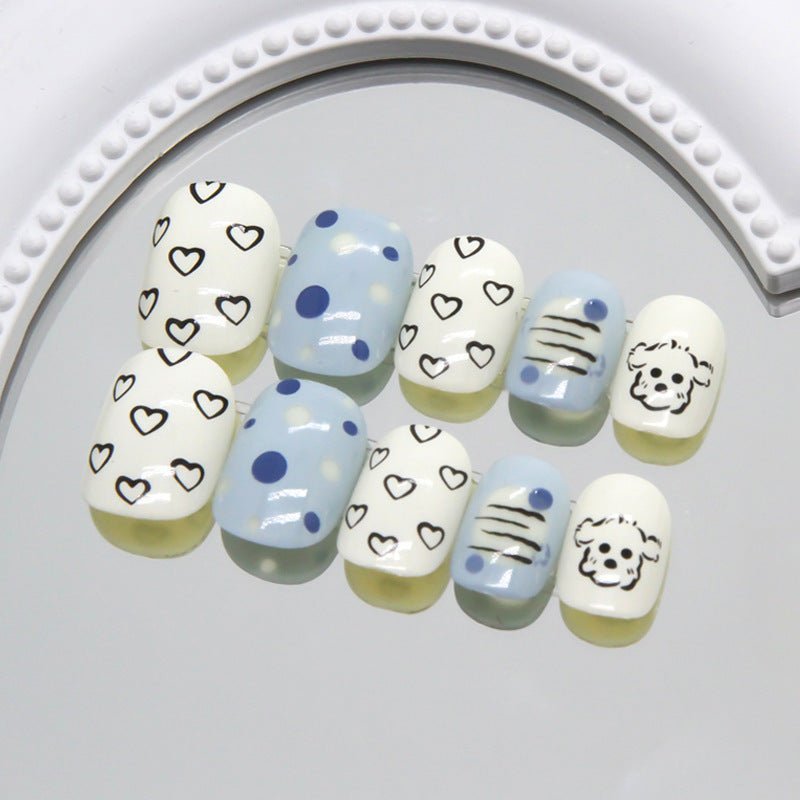 Kids Cartoon Press-On Nails (9006) - 20 Fun, Handcrafted Nail Art Designs for Children 20 Styles Cartoon Press-On Nails for Kids (9006) - Adorable Handmade Nails with Cartoon Themes