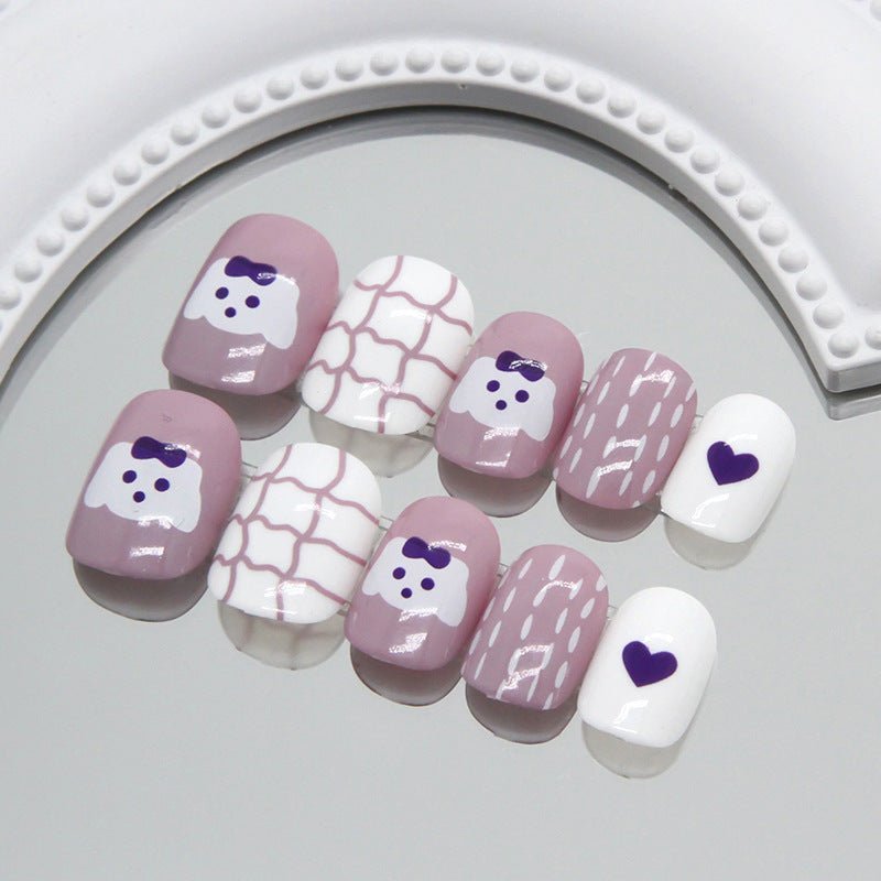 20 Styles Kids Cartoon Press-On Nails (9006) - Colorful and Creative Designs for Young Nails