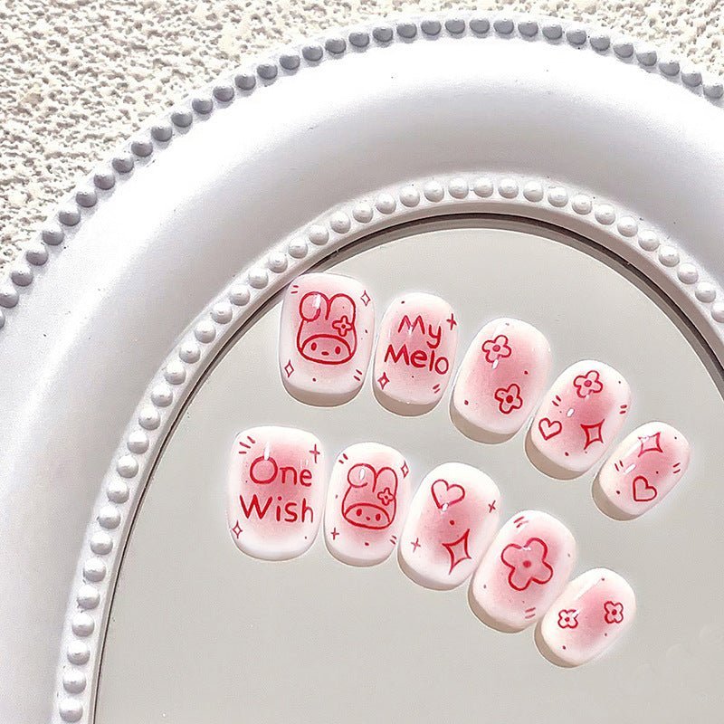Cartoon-Themed Press-On Nails for Kids (9006) - 20 Creative and Fun Nail Designs for Children