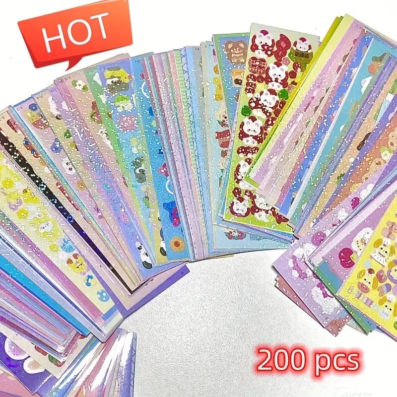 200pcs Cute Cartoon Stickers (2003) - Sticker Set with a Wide Range of Cartoon Designs for All Ages 200pcs Cute Cartoon Stickers (2003) - Playful and Bright Stickers for School and Office Supplies 200pcs Cute Cartoon Stickers (2003) - Perfect for Party