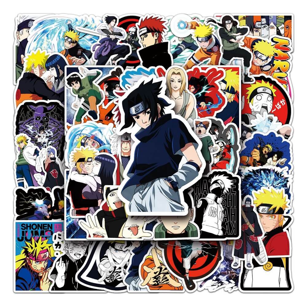 Naruto-46B Stickers – 50pcs Stickers Featuring Naruto's Most Famous Moments Naruto-46B Stickers – Premium Naruto Stickers for DIY Crafting Projects