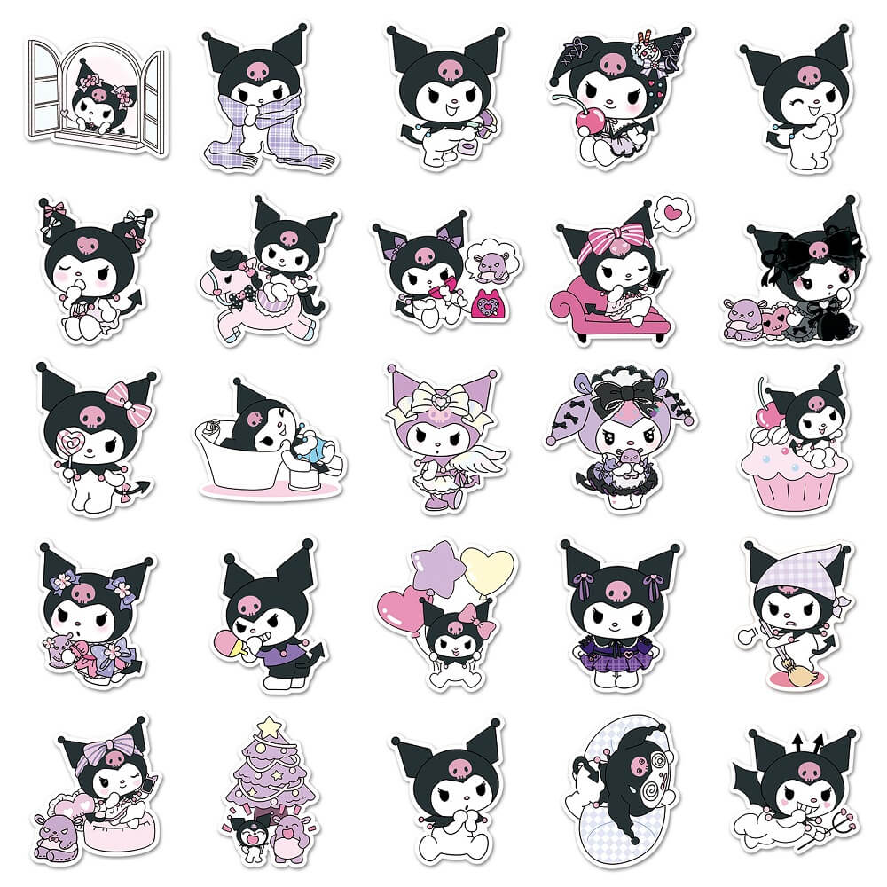 50pcs Sanrio Kuromi B-1482 Stickers – Kuromi Stickers for Kids’ Sticker Collection and Crafts Sanrio Kuromi B-1482 Stickers – 50pcs Kuromi Stickers for Personalized Notebooks and Diaries 50pcs Sanrio Kuromi B-1482 Stickers – Cute Kuromi Stickers for Scr