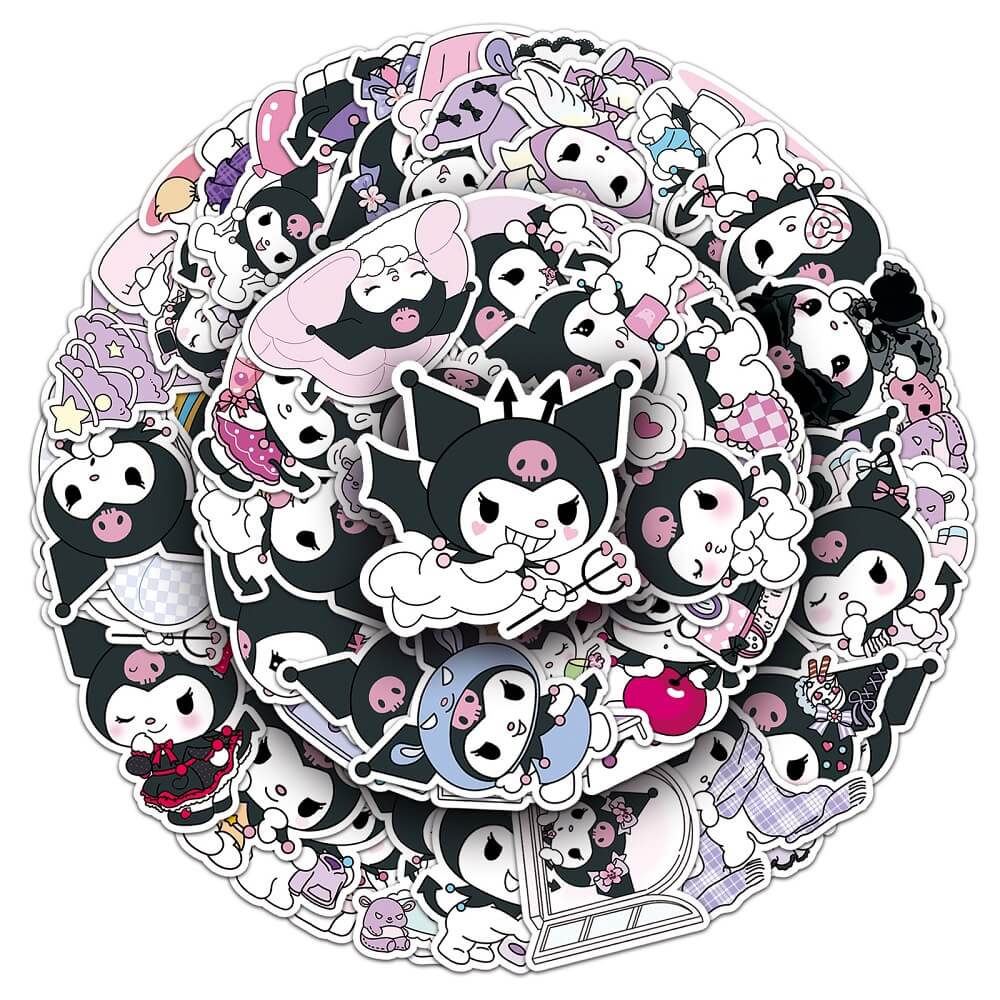 Sanrio Kuromi B-1482 Stickers – 50pcs Kuromi Stickers for Sanrio Fans and Collectors 50pcs Sanrio Kuromi B-1482 Stickers – Cute Kuromi Stickers for Journaling and Scrapbooking Sanrio Kuromi B-1482 Stickers – 50pcs Fun Kuromi Stickers for DIY Crafting Pr