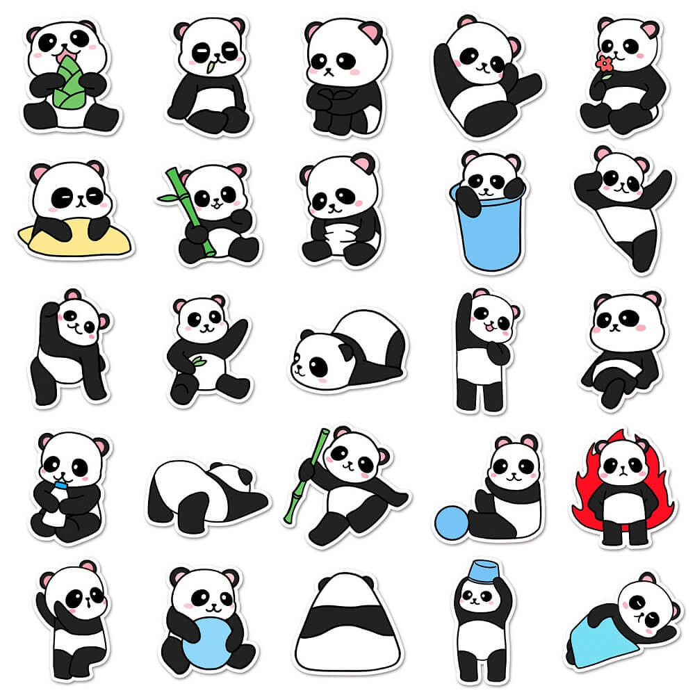 Panda Stickers – 50pcs of Cute Panda Stickers for DIY Scrapbooking Projects 50pcs Panda Stickers – Fun Panda Stickers for Kids’ Crafting and Decorating Supplies Panda-769 Stickers Set – Cute Panda Designs for Kids’ Arts and Crafts Projects
