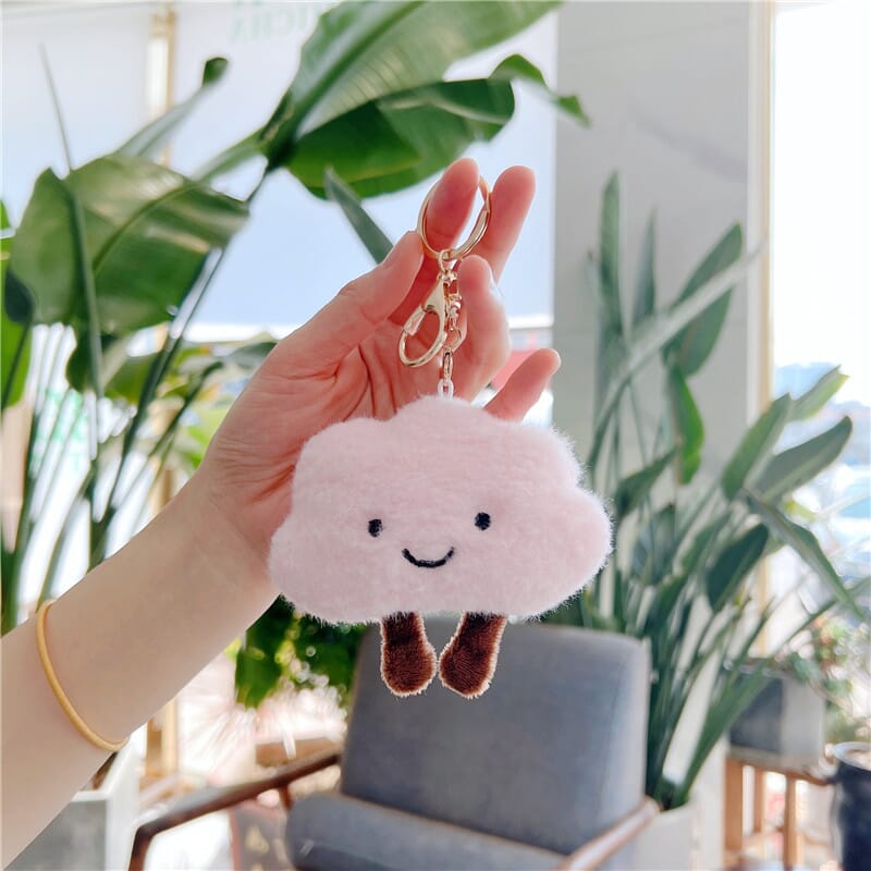 Little cloud plush keychain, cute gift idea for friends and family