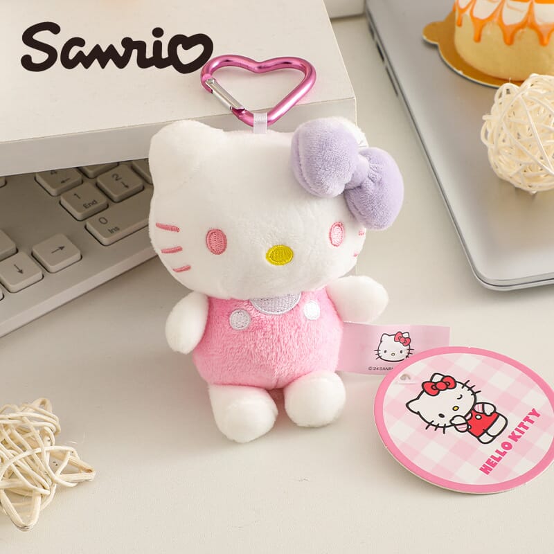 Official Sanrio Hello Kitty plush keychain, soft and cute backpack pendant