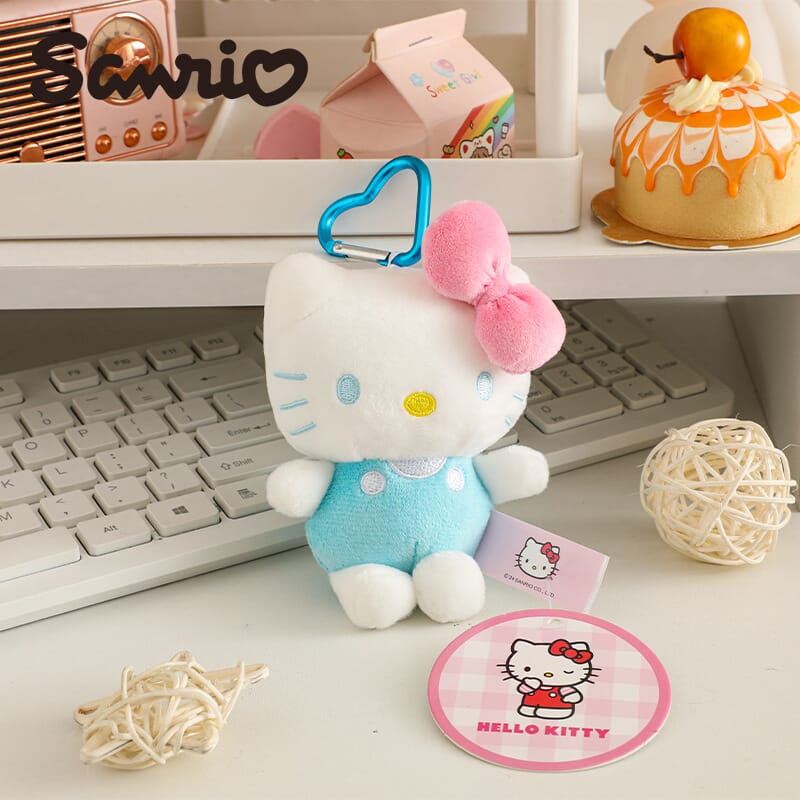 Sanrio Hello Kitty plush pendant, cute keychain for backpacks and handbags