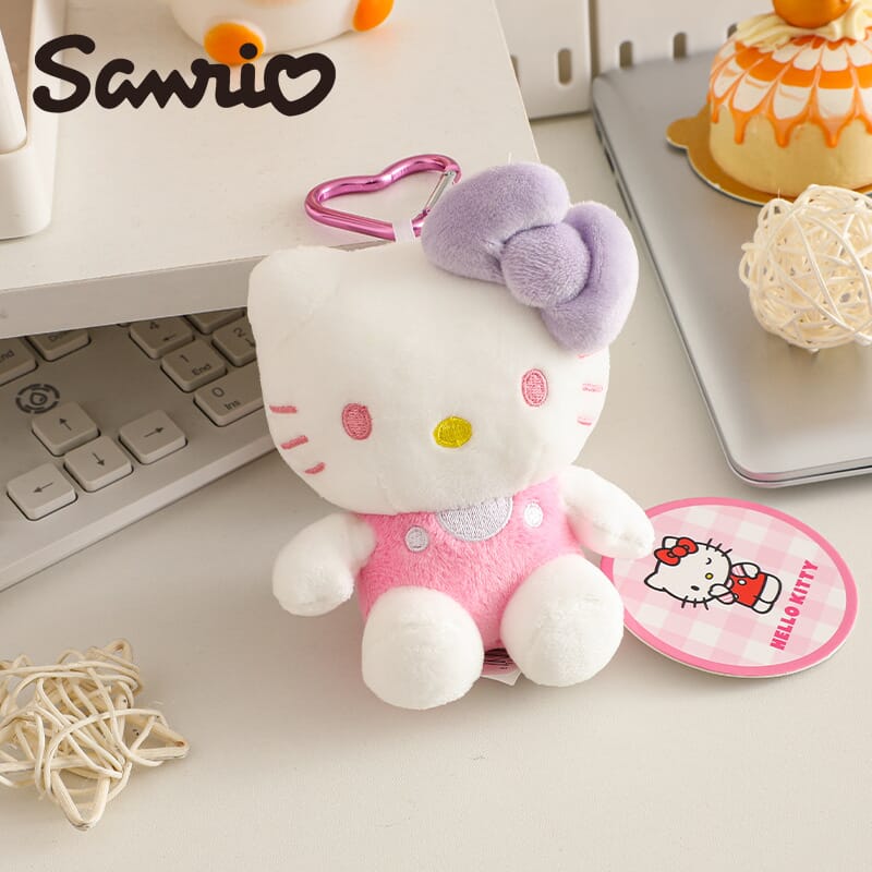 Sanrio Hello Kitty backpack pendant, cute plush keychain for daily use