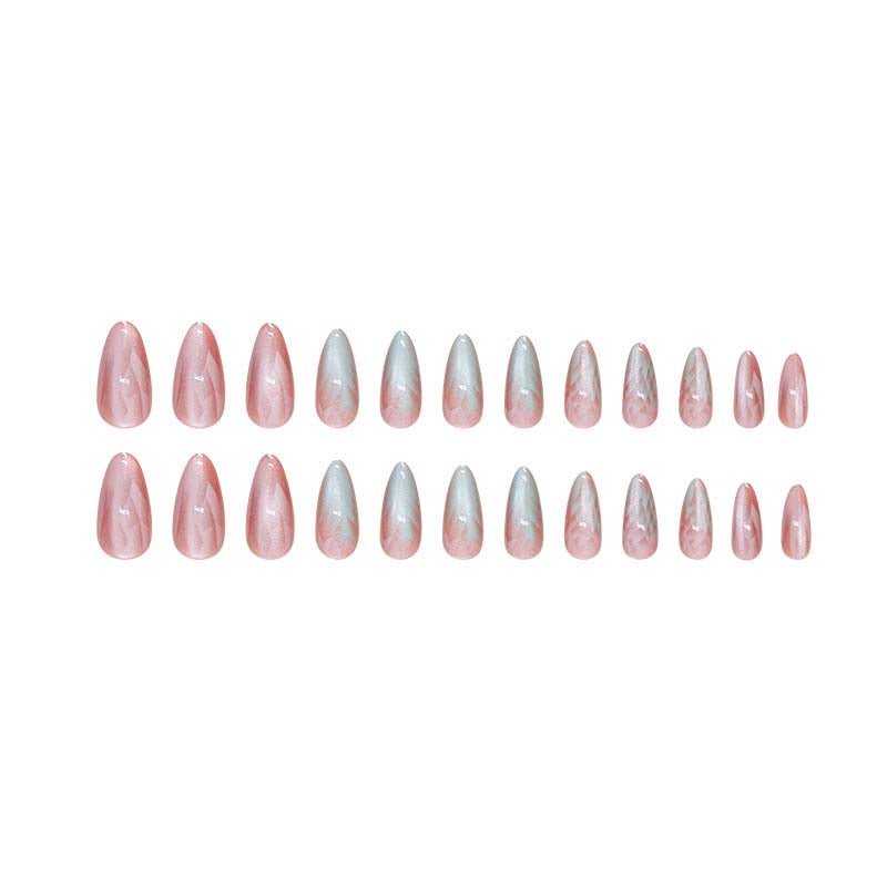 Cat Eye Gradient Press-On Nails (9007) - 24 Pieces of Vibrant and Eye-Catching Gradient Nails Gradient Cat Eye Press-On Nail Kit (9007) - Beautiful Gradient Effect Nails for a Perfect Manicure 24pcs Gradient Cat Eye Press-On Nails (9007) - Trendy Nail A