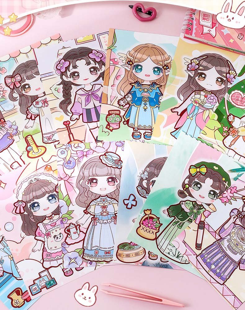 30pcs Princess Makeover Sticker Book (2005) - Educational Fashion Sticker Play for Kids Princess Makeover Sticker Book (2005) - 30 Stickers for Building Fashion and Creativity