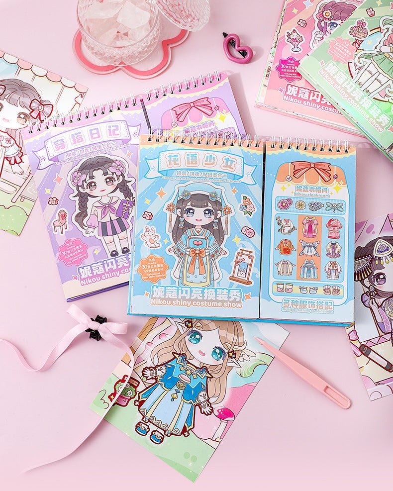 30pcs Dress-Up Princess Sticker Book (2005) - Fashion Fun for Kids Princess Dress-Up Stickers (2005) - 30 Stickers for Imaginative Play