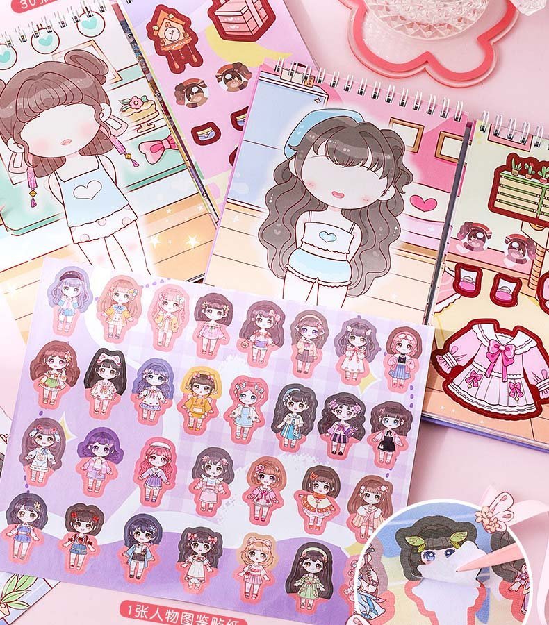 Princess Sticker Book (2005) - Perfect Dress-Up Activity for Young Fashionistas 30pcs Princess Stickers (2005) - Dress-Up Sticker Book for Fun Fashion Exploration