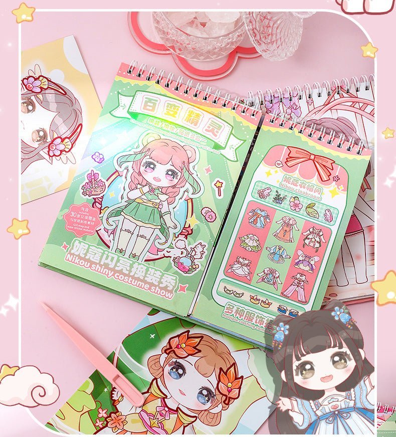 30pcs Princess Dress-Up Stickers (2005) - Ideal Sticker Book for Little Princesses Princess Makeover Sticker Book (2005) - 30 Fun Stickers for Kids’ Fashion Play