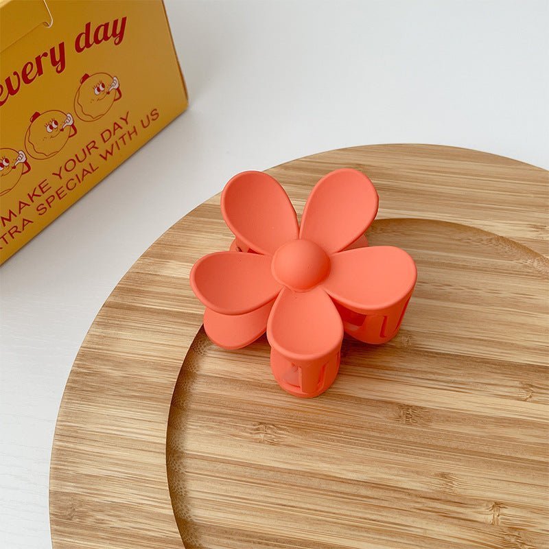 9pcs Flower Shape Hair Claw Clip (4004) - Beautiful Hair Clips with Flower Design for Daily Use