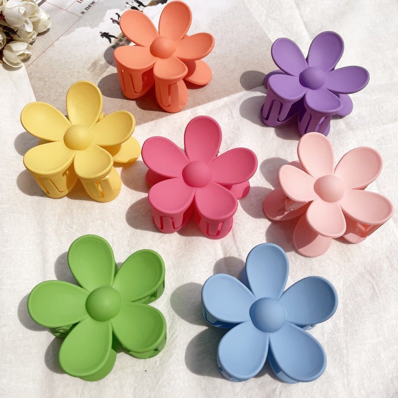 9pcs Flower Shape Hair Claw Clip (4004) - Elegant Flower Hair Clips for Everyday Hairstyles 4004 Flower Shape Hair Claw Clips - Stylish Hair Accessories for Women and Girls 9pcs Flower Shape Hair Claw Clip (4004) - Cute and Functional Hair Clips for All