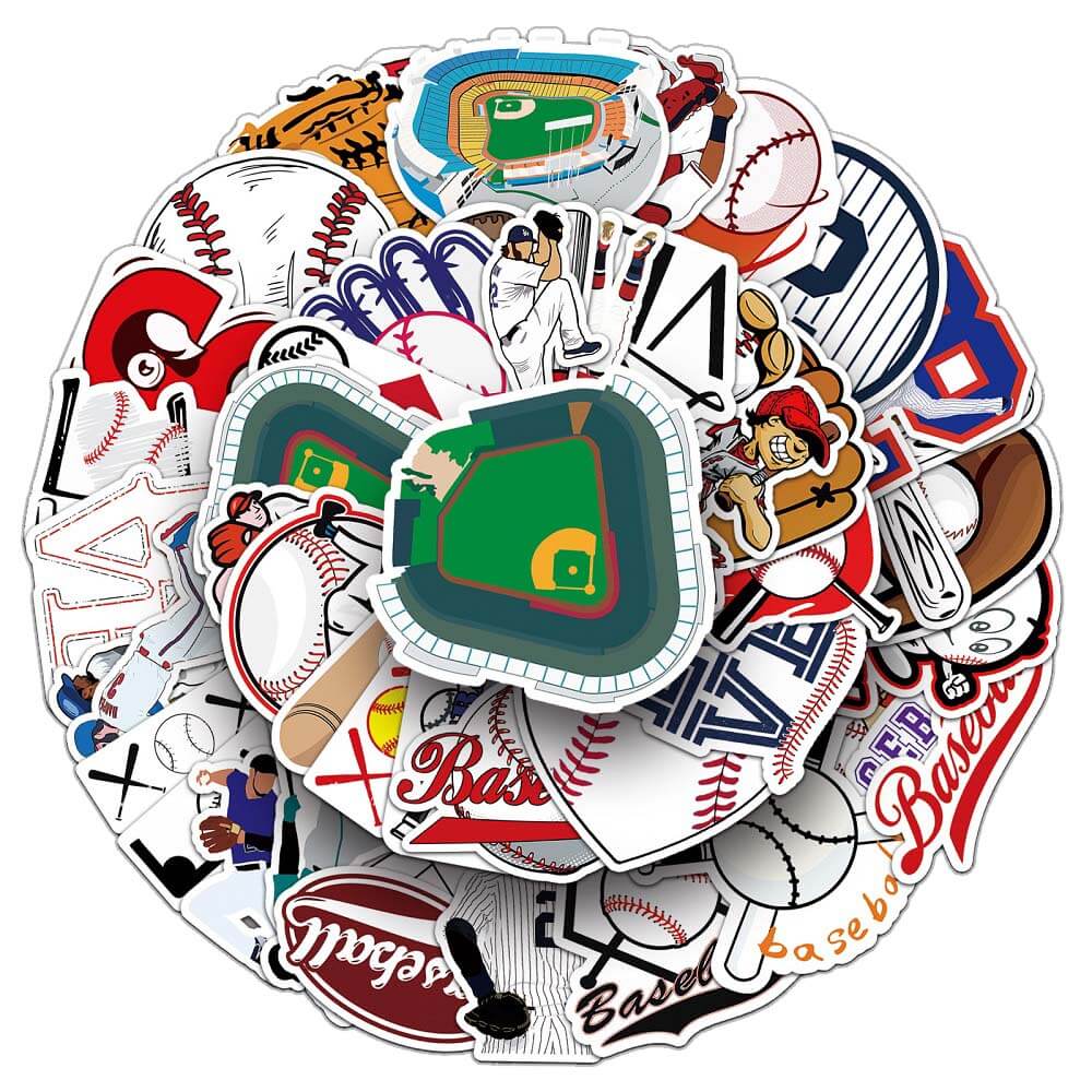 Baseball 50pcs Stickers (2011) - Fun and Sporty Baseball-Themed Sticker Set 50pcs Baseball Stickers (2011) - Vibrant Stickers for Baseball Fans and Enthusiasts Baseball Stickers Set (2011) - 50 Stickers Featuring Baseball Designs and Graphics