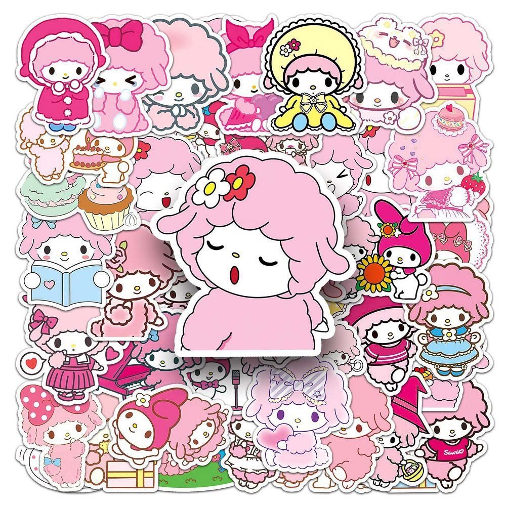 Sanrio Biainol Stickers - 50pcs for Crafting, Journaling, and Custom Decor 50pcs Sanrio Biainol Stickers for Personalizing Accessories and Fun DIY Projects Sanrio Biainol 50pcs Stickers - High-Quality Stickers for Scrapbooking and Crafts