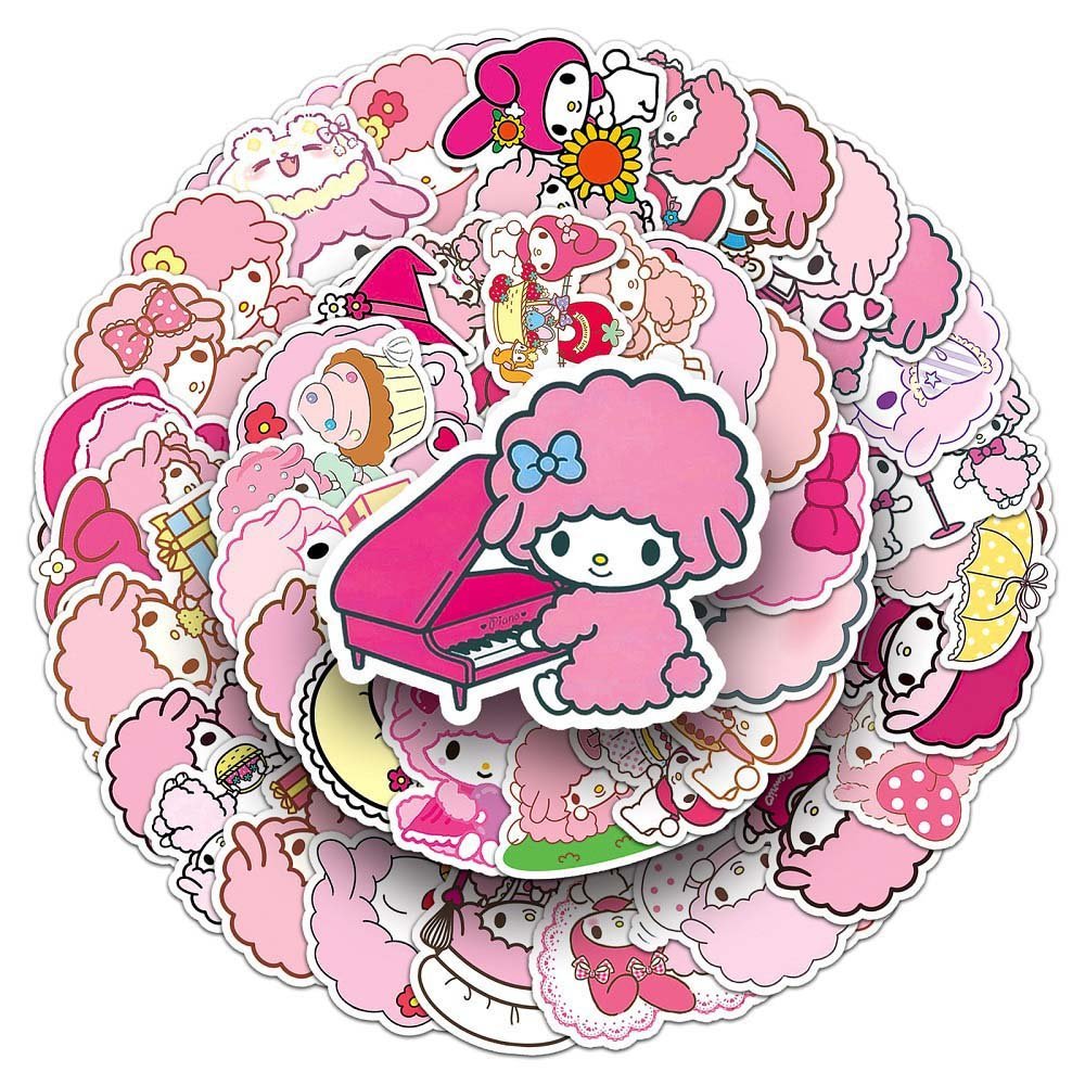 Sanrio Biainol 50pcs Stickers Set for Cute Collectibles and Crafts 50pcs Sanrio Biainol Stickers - Perfect for Personalizing Journals and Stationery Sanrio Biainol 50pcs Stickers for Scrapbooking, Crafts, and Decorations High-Quality Sanrio Biainol Sti