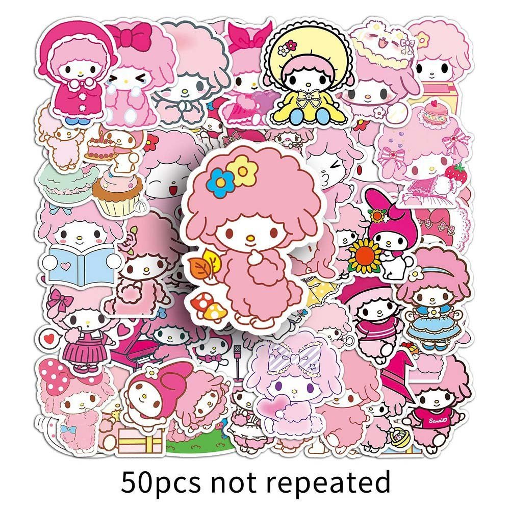 50pcs Sanrio Biainol Stickers Set for Kids Who Love Cute Sanrio Characters