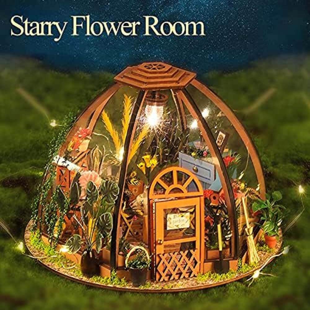 Flower Shop DIY Miniature Kit (10001) - Create a Beautiful, Lush Flower Shop with Vibrant Blooms DIY Flower Shop Kit (10001) - Build a Lush and Inviting Miniature Flower Shop for Collectors