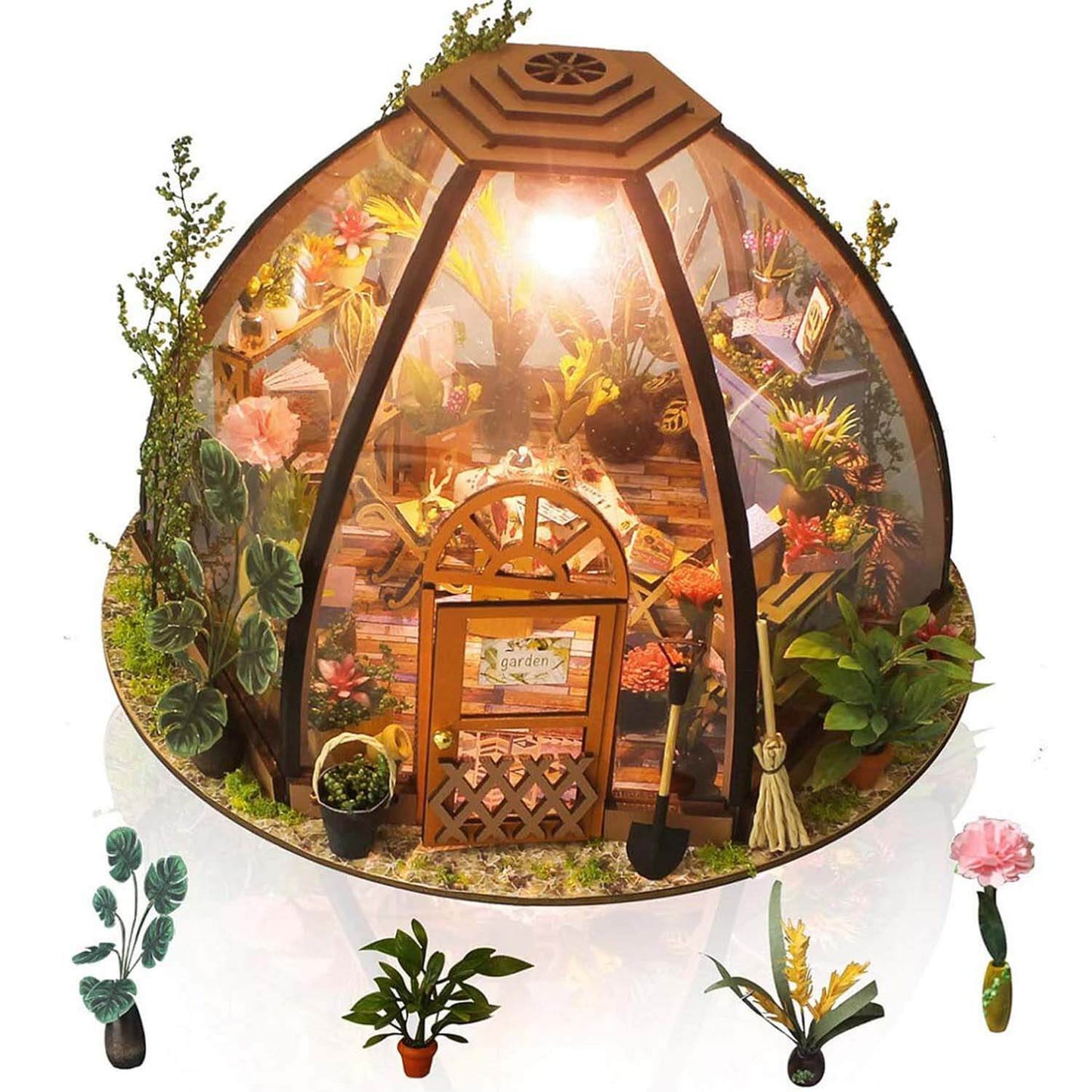 Flower Shop DIY Miniature Dollhouse Kit (10001) - Create a Beautiful Miniature Flower Shop DIY Flower Shop Miniature Kit (10001) - Craft Your Own Charming Flower Shop in Miniature Flower Shop DIY Kit (10001) - Build a Colorful Flower Shop with Tiny Flow